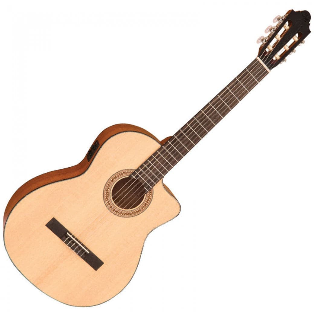 Santos Martinez SM250CE EStudio Cutaway - Electro Classical Guitar - Natural Satin