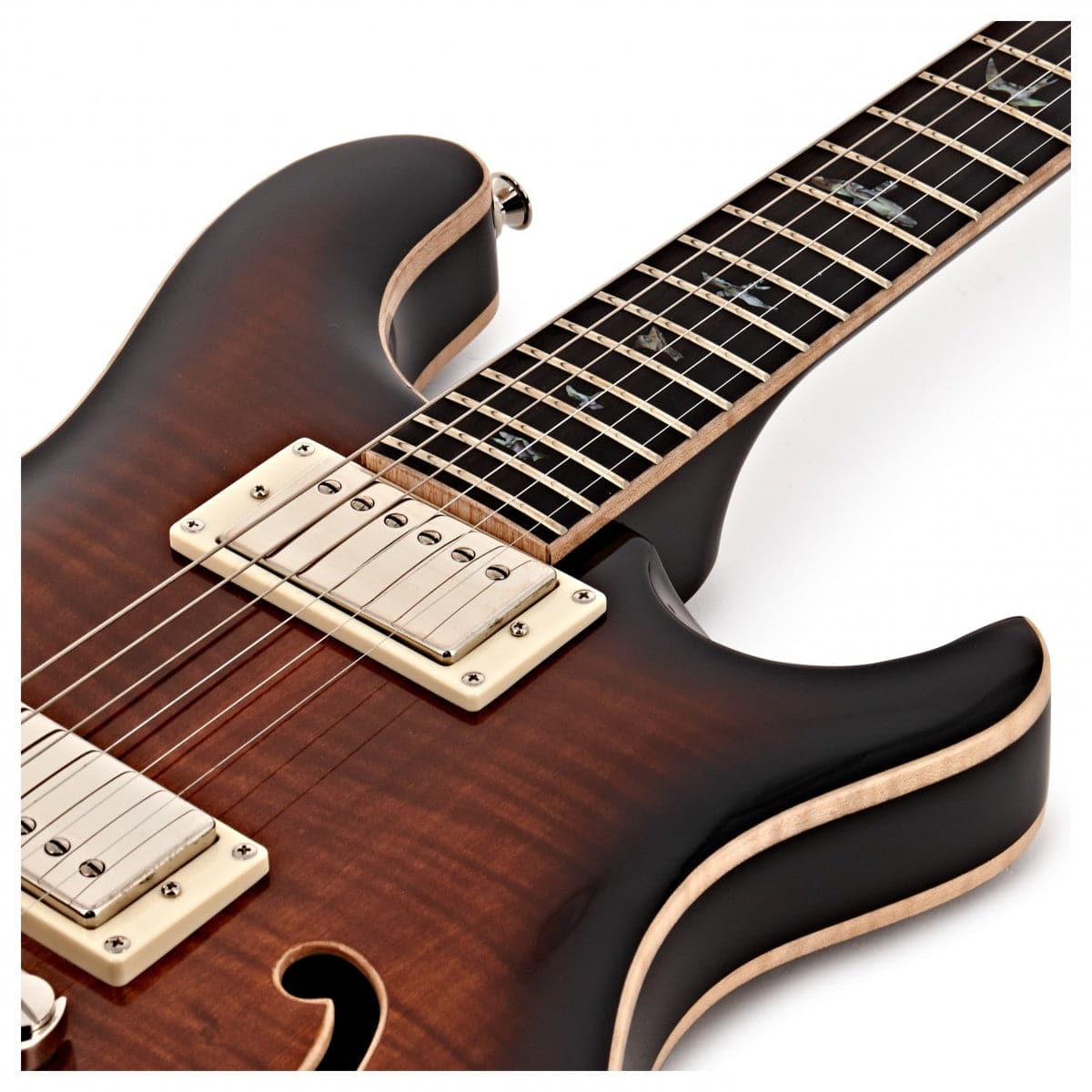 PRS SE Hollowbody II Piezo - Black Gold with Hard Case