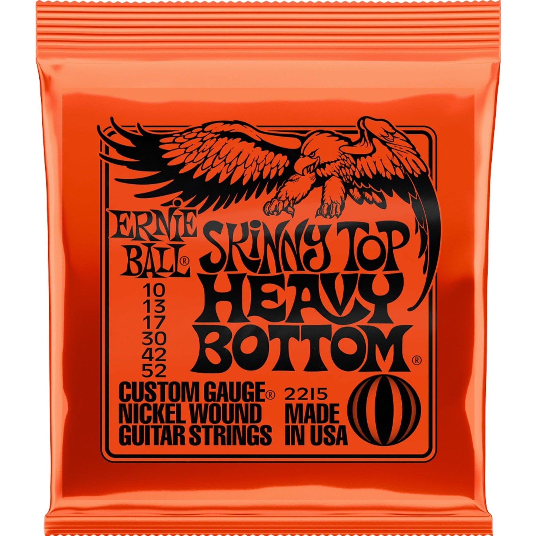 Ernie Ball 2215 Skinny Top Heavy Bottom Electric Guitar Strings - 10-52