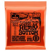 Ernie Ball Skinny Top Heavy Bottom Electric Guitar Strings 3215 - 10-52 - 3 Pack