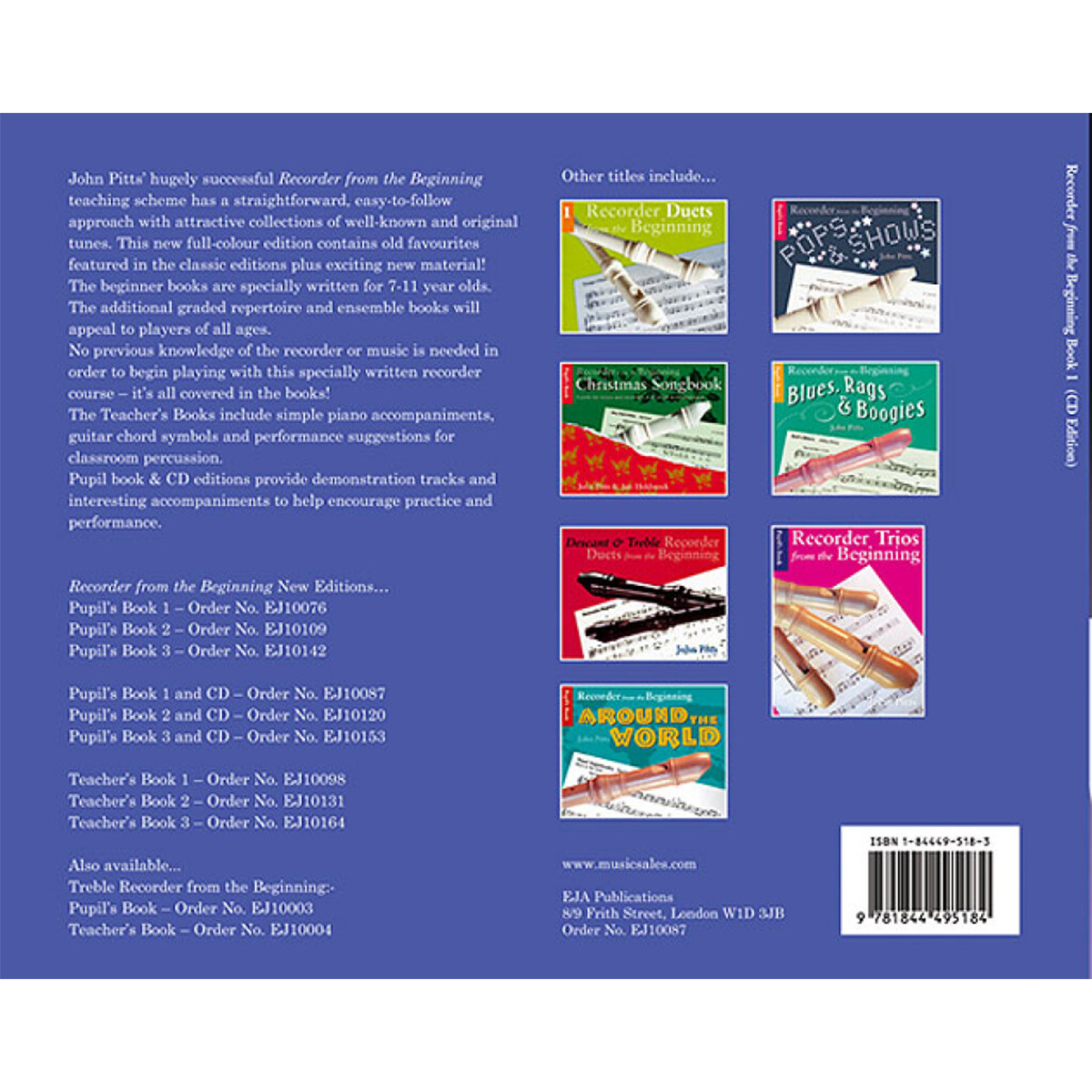 Recorder From The Beginning : Pupil's Book/Online Audio