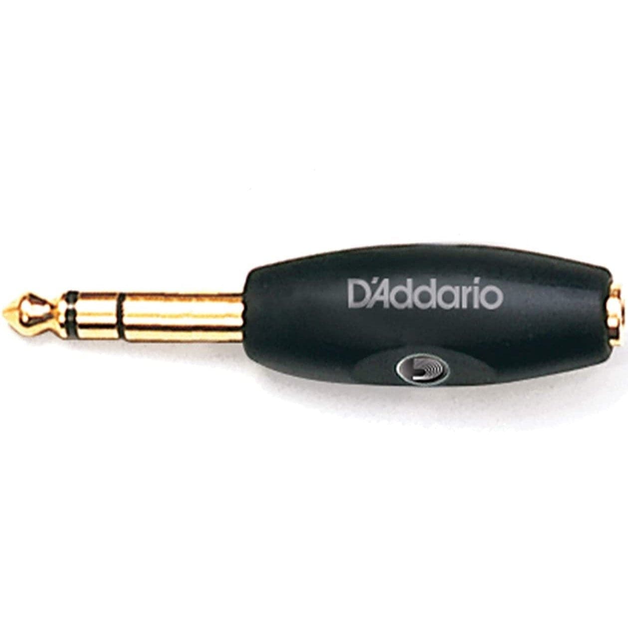 D'Addario Female 1/8" (3.5mm) Stereo Socket - Male 1/4" (6.35mm) Stereo Jack Adaptor