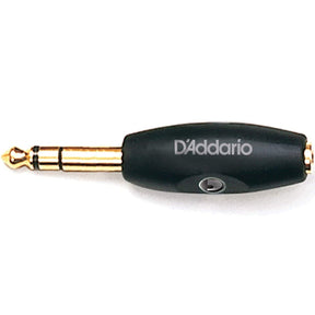 D'Addario Female 1/8" (3.5mm) Stereo Socket - Male 1/4" (6.35mm) Stereo Jack Adaptor