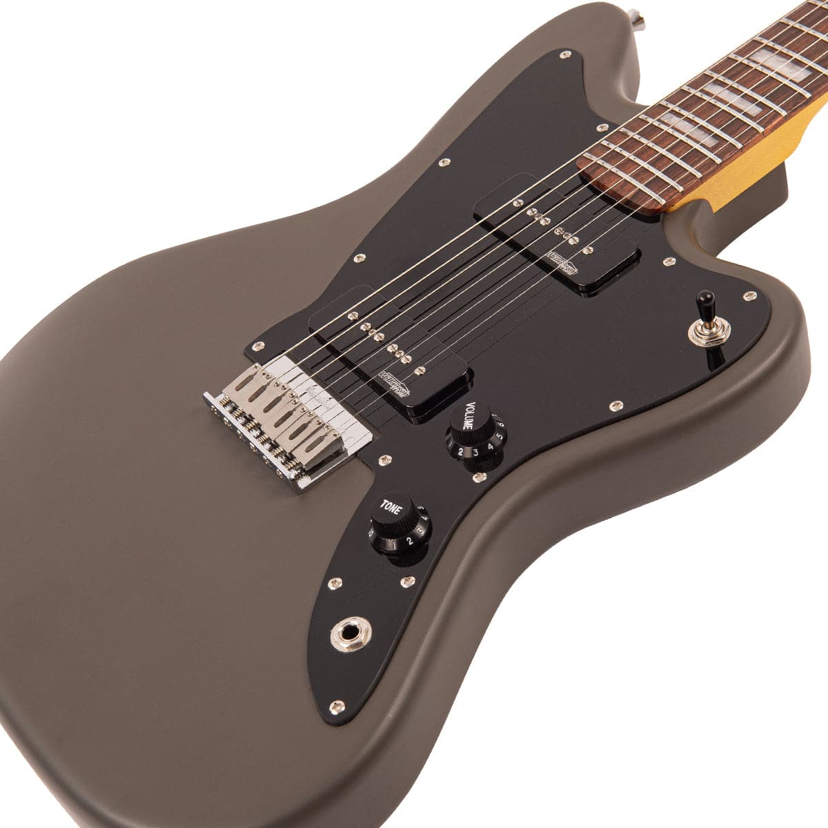 Vintage V65H ReIssued Hard Tail Electric Guitar ~ Satin Grey