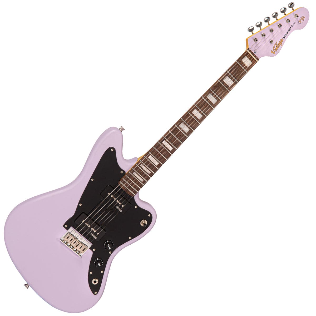 Vintage V65H ReIssued Hard Tail Electric Guitar ~ Satin Purple