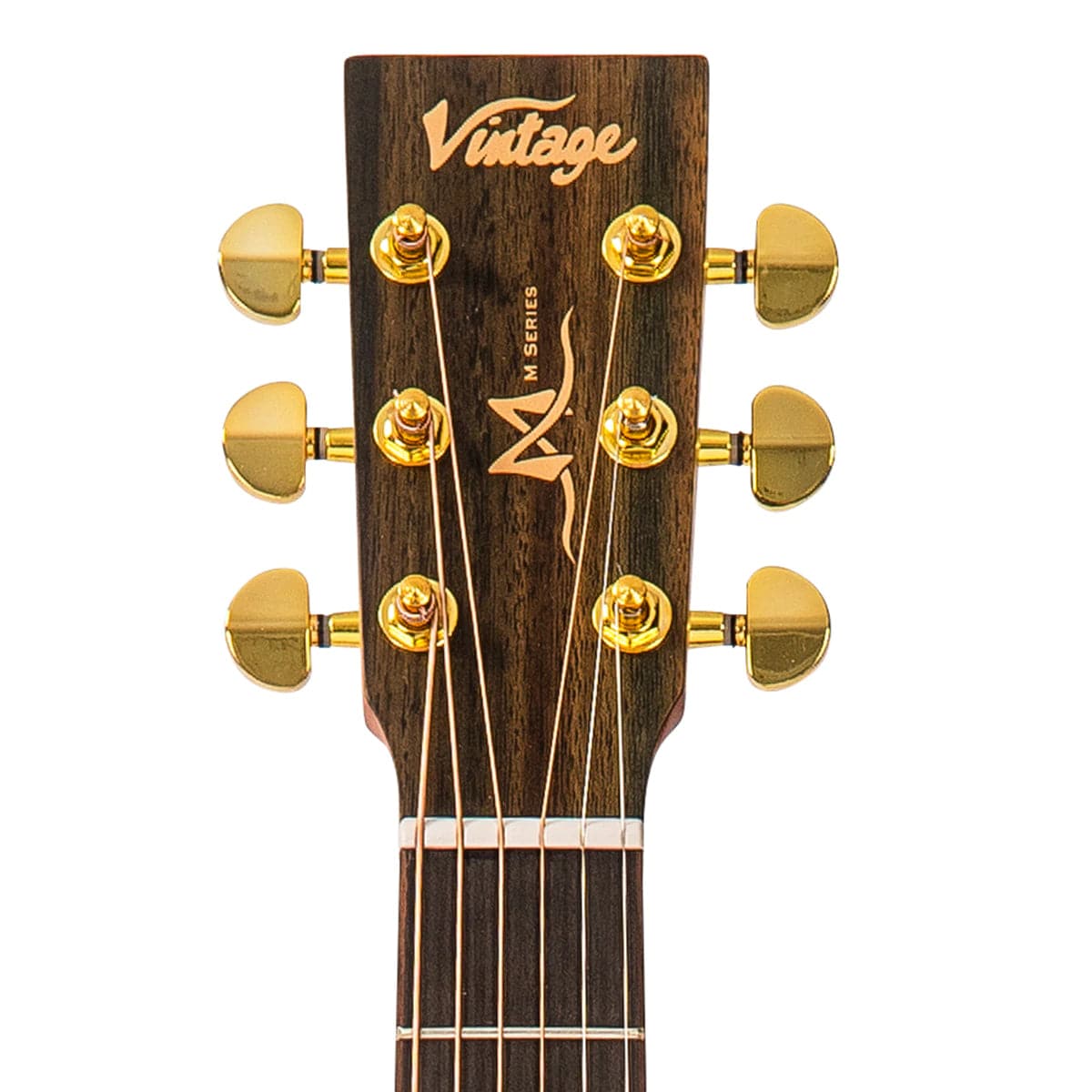 Vintage VE100MH Mahogany Series 'Travel' Electro-Acoustic Guitar - Satin Mahogany
