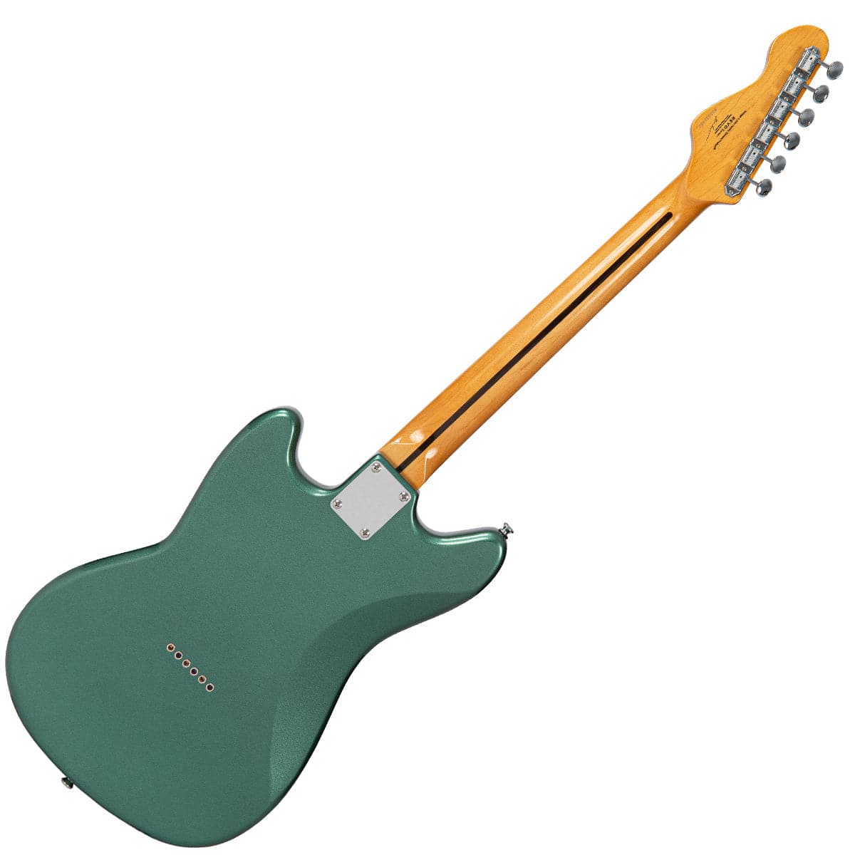 Vintage REVO Series 'Colt HH Twin Hardtail' Guitar ~ Metallic Sherwood Green