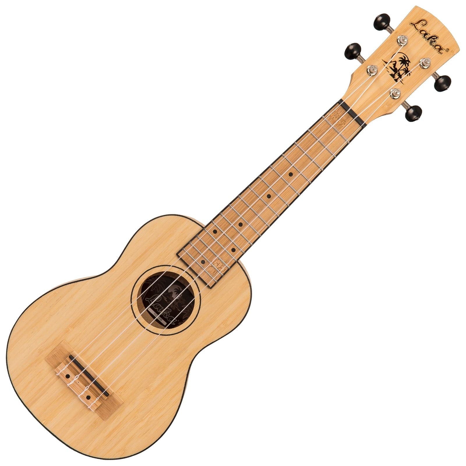 Laka Bamboo Series Ukulele & Carry Bag ~ Soprano