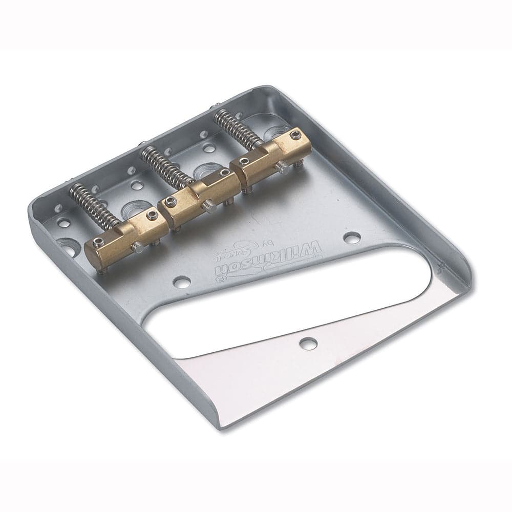 Wilkinson Classic 3-Saddle Guitar Bridge ~ Chrome