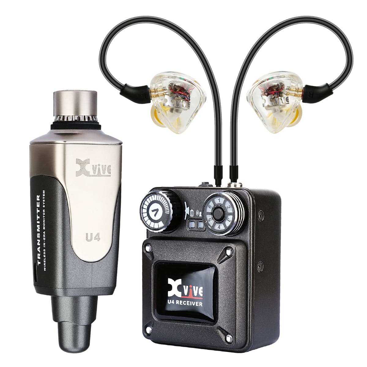 Xvive In-Ear Monitor Wireless System with T9 In-Ear Monitors