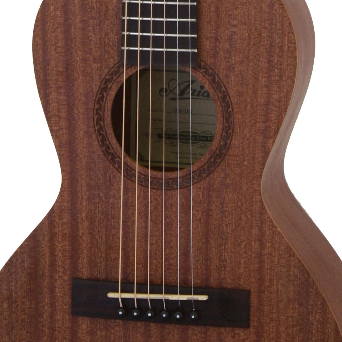 Aria ASA 18H Parlour Mini Acoustic Guitar - Natural