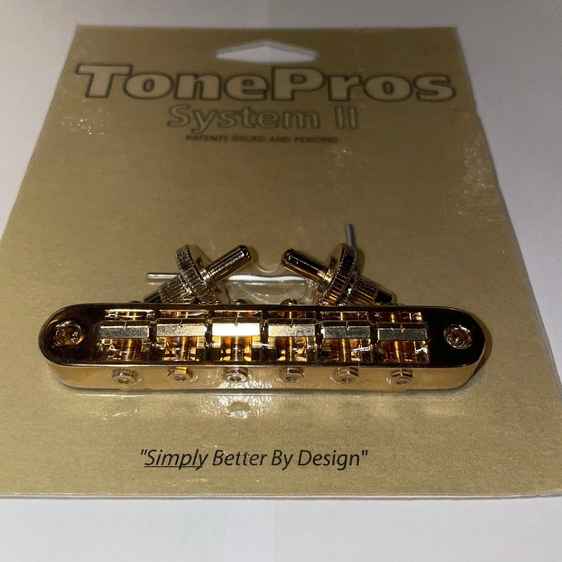 TonePros T3BP Tune-o-Matic Bridge for Gibson Les Paul / SG - Gold