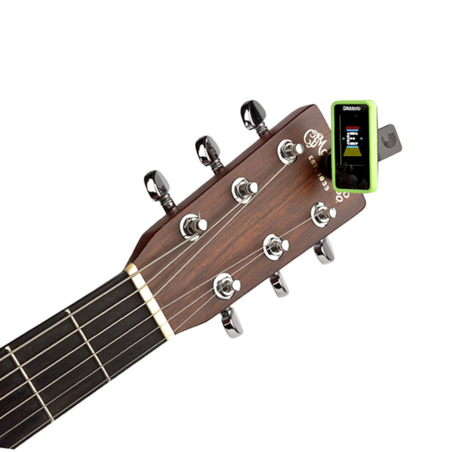 D'Addario CT-17 Eclipse Clip On Chromatic Guitar Tuner - Green