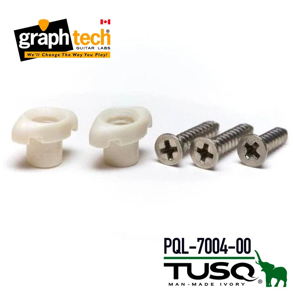 Graph Tech PQL-7004-00 White Tusq XL Sleek String Trees with Screws