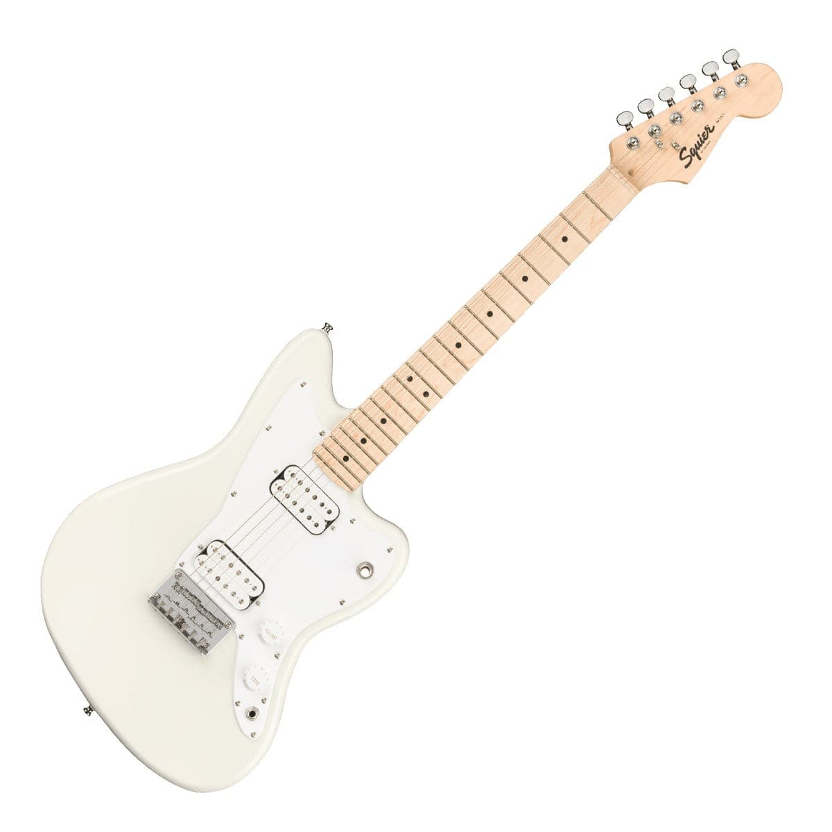 Squier Mini Jazzmaster HH - Olympic White - Maple Fingerboard