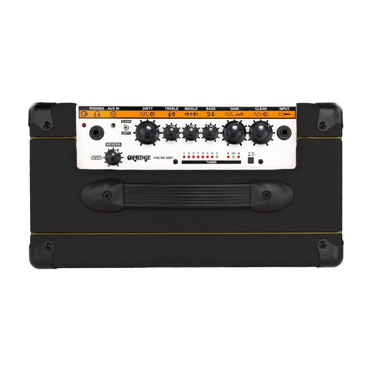 Orange Crush 20RT 20 Watt Electric Guitar Combo Amp - Black with Reverb & Tuner