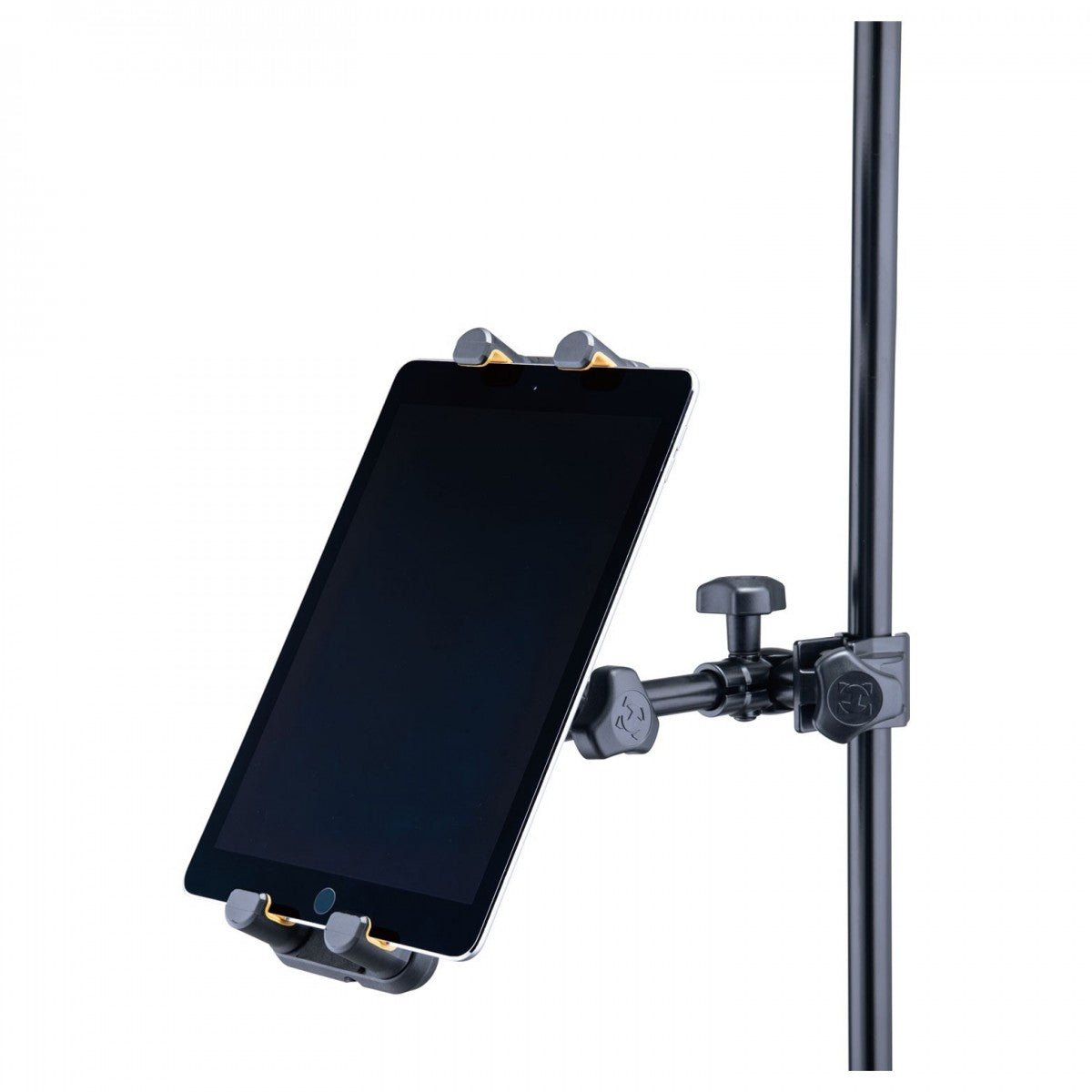 Hercules DG307B iPad & Tablet Holder Mic Stand Clamp - Fits 6.1"- 13" Tablets