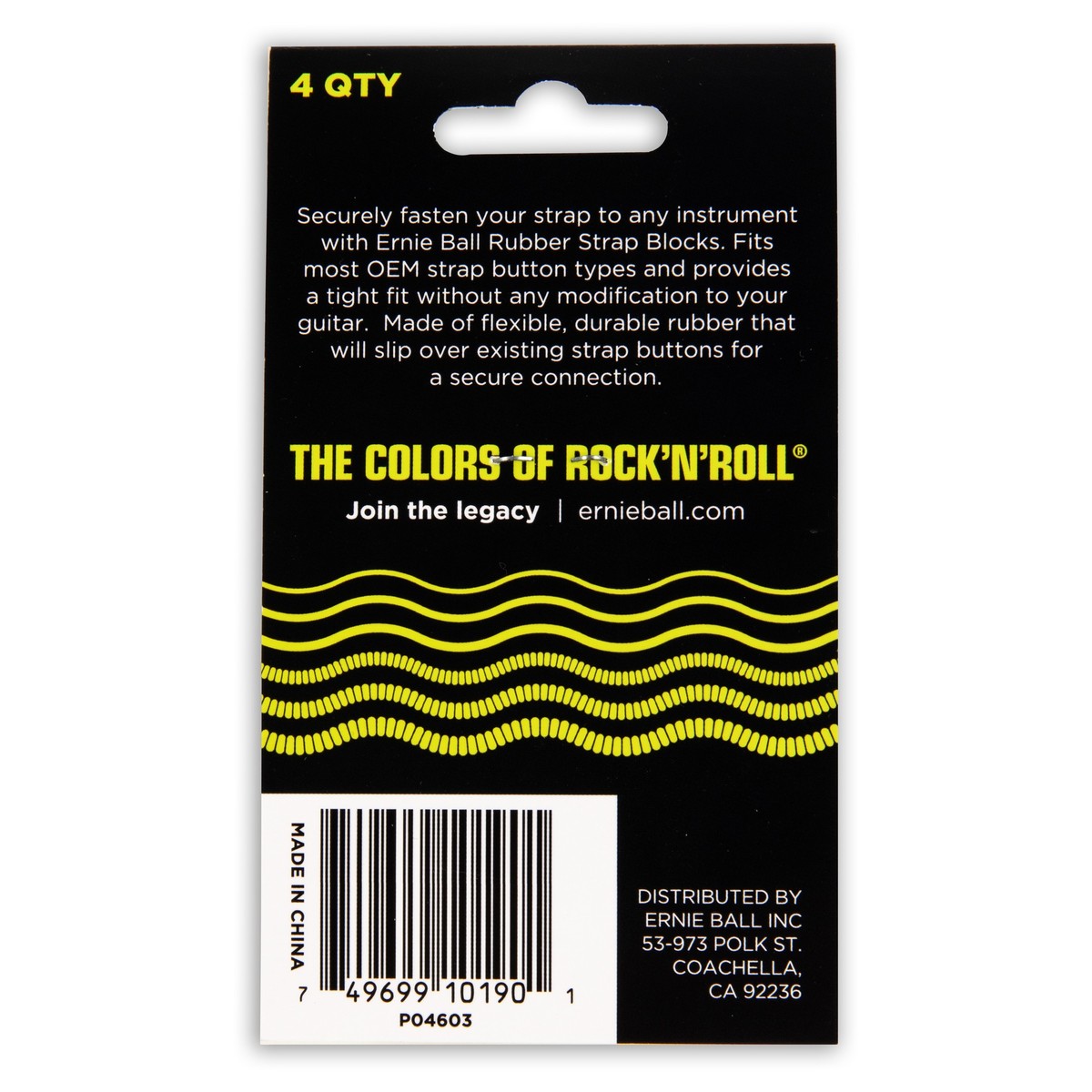 Ernie Ball Strap Blocks - 4 Pack