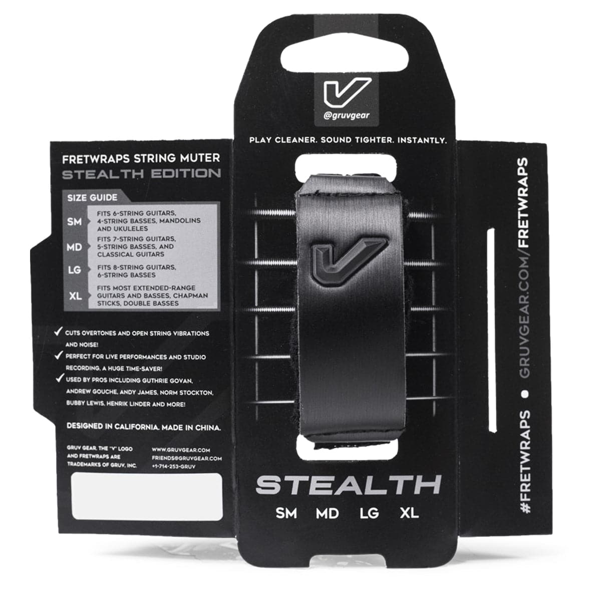 Gruv Gear Fret Wrap String Muter - Stealth - Small