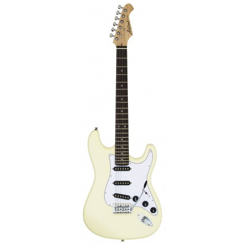 Aria STG-003-SPL Electric Guitar - White w/Black Pickups