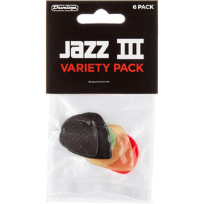 Jim Dunlop PVP103 Jazz III Variety Plectrum Pack