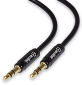 AV:Link Precision 3.5mm Stereo Plug to 3.5mm Stereo Plug Leads Black 1.5m