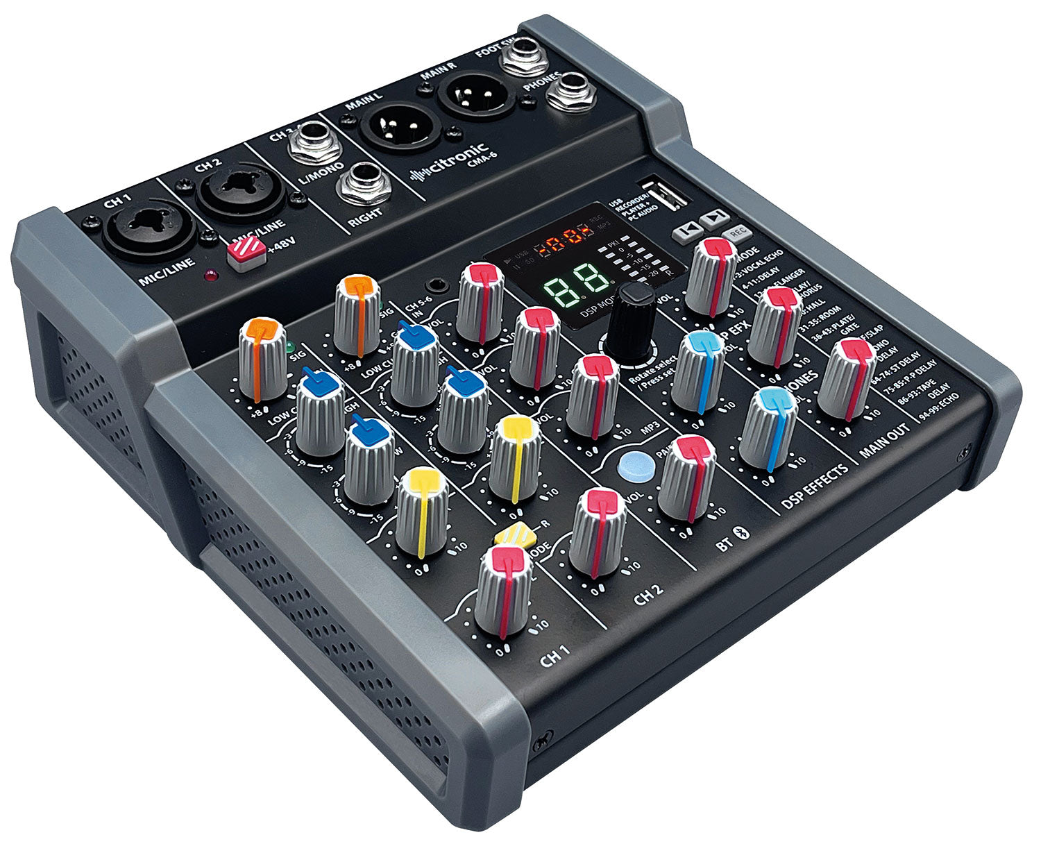 Citronic - CMA-6 Compact Mixer with DSP FX and BT/USB
