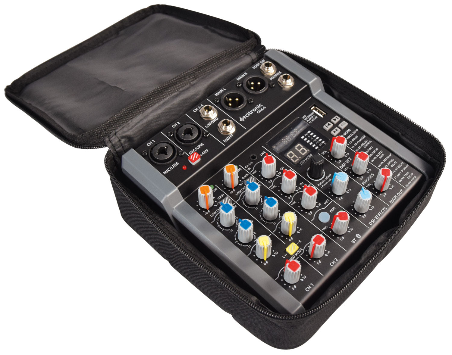 Citronic - CMA-6 Compact Mixer with DSP FX and BT/USB
