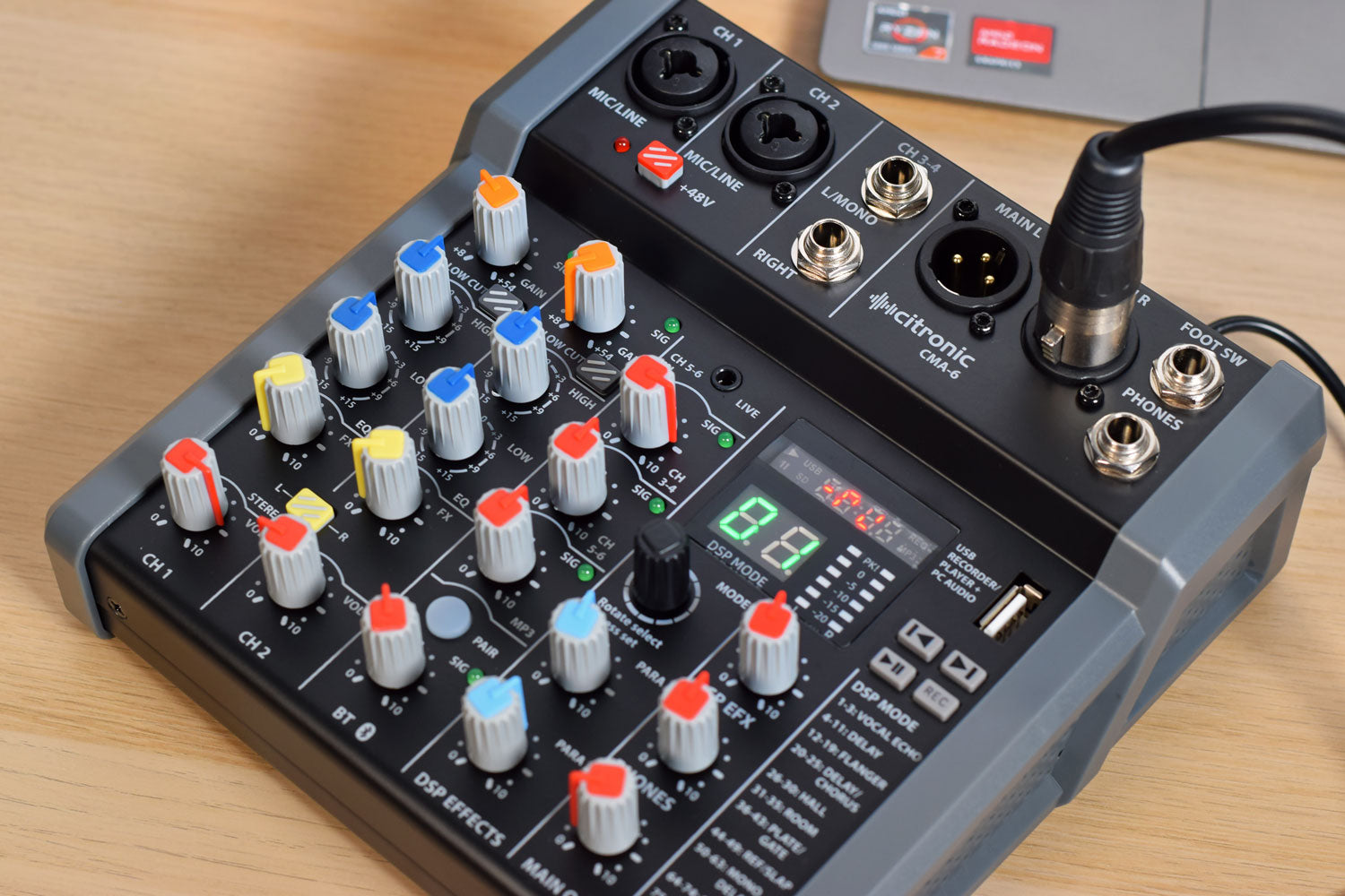 Citronic - CMA-6 Compact Mixer with DSP FX and BT/USB