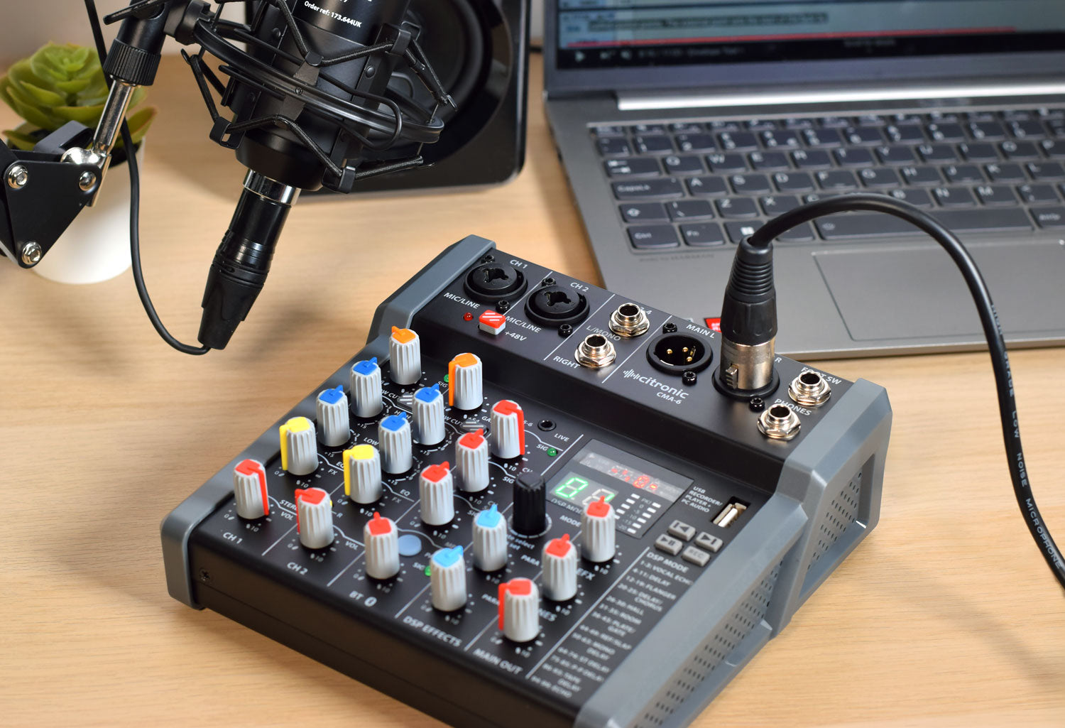 Citronic - CMA-6 Compact Mixer with DSP FX and BT/USB