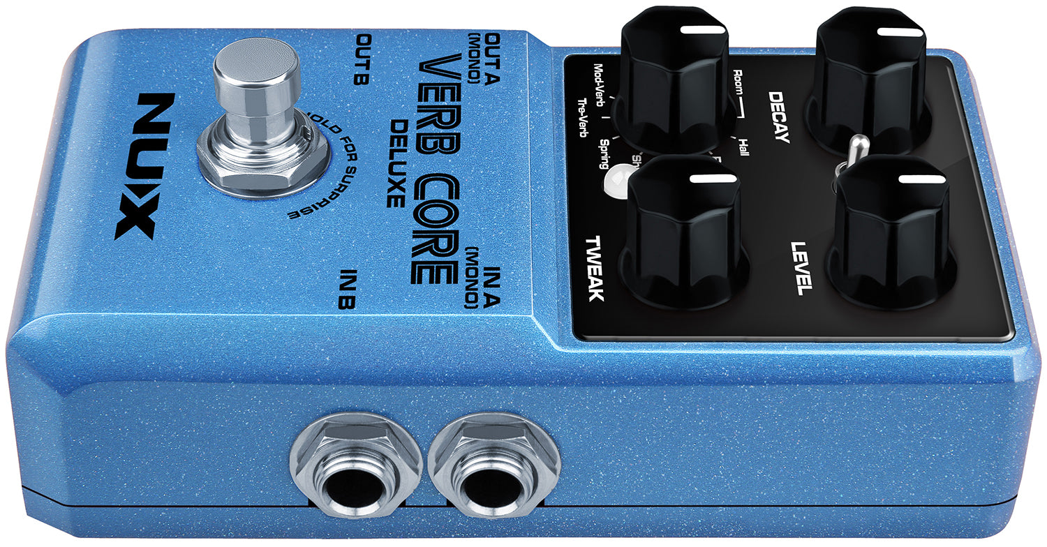 NU-X Verb Core Deluxe Multi Reverb Effects Pedal