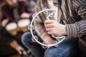 Chord Tambourine - Single D white