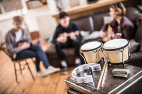 Chord Tambourine - Single D white