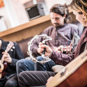 Chord Tambourine - Single D white