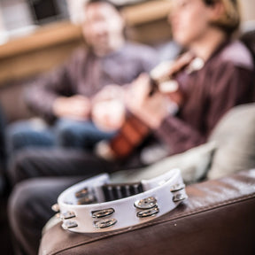 Chord Tambourine - Single D white