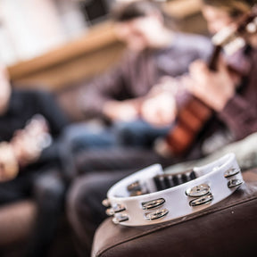 Chord Tambourine - Single D white