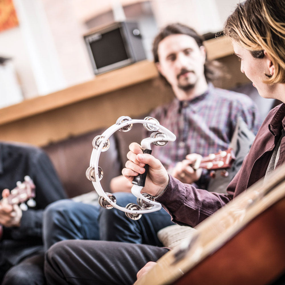 Chord Tambourine - Single D white