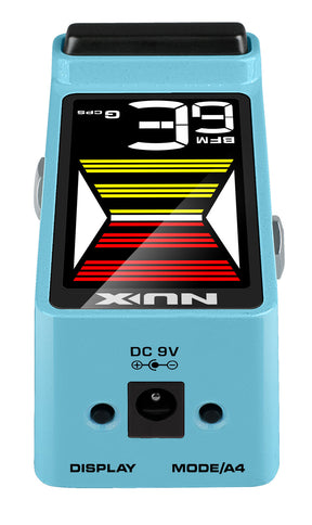 NU-X Flow MKII Tune Pedal - Guitar Pedal Tuner - Blue