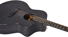 Chord Nomad Electro-Acoustic Guitar  Black Quilted Maple
