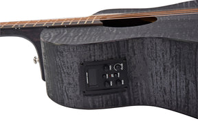 Chord Nomad Electro-Acoustic Guitar  Black Quilted Maple