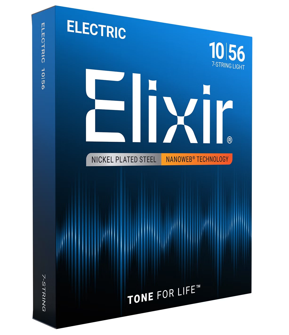 Elixir 12057 Nanoweb Coated 7 String Electric Guitar String Set - 10-56