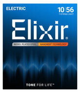 Elixir 12057 Nanoweb Coated 7 String Electric Guitar String Set - 10-56