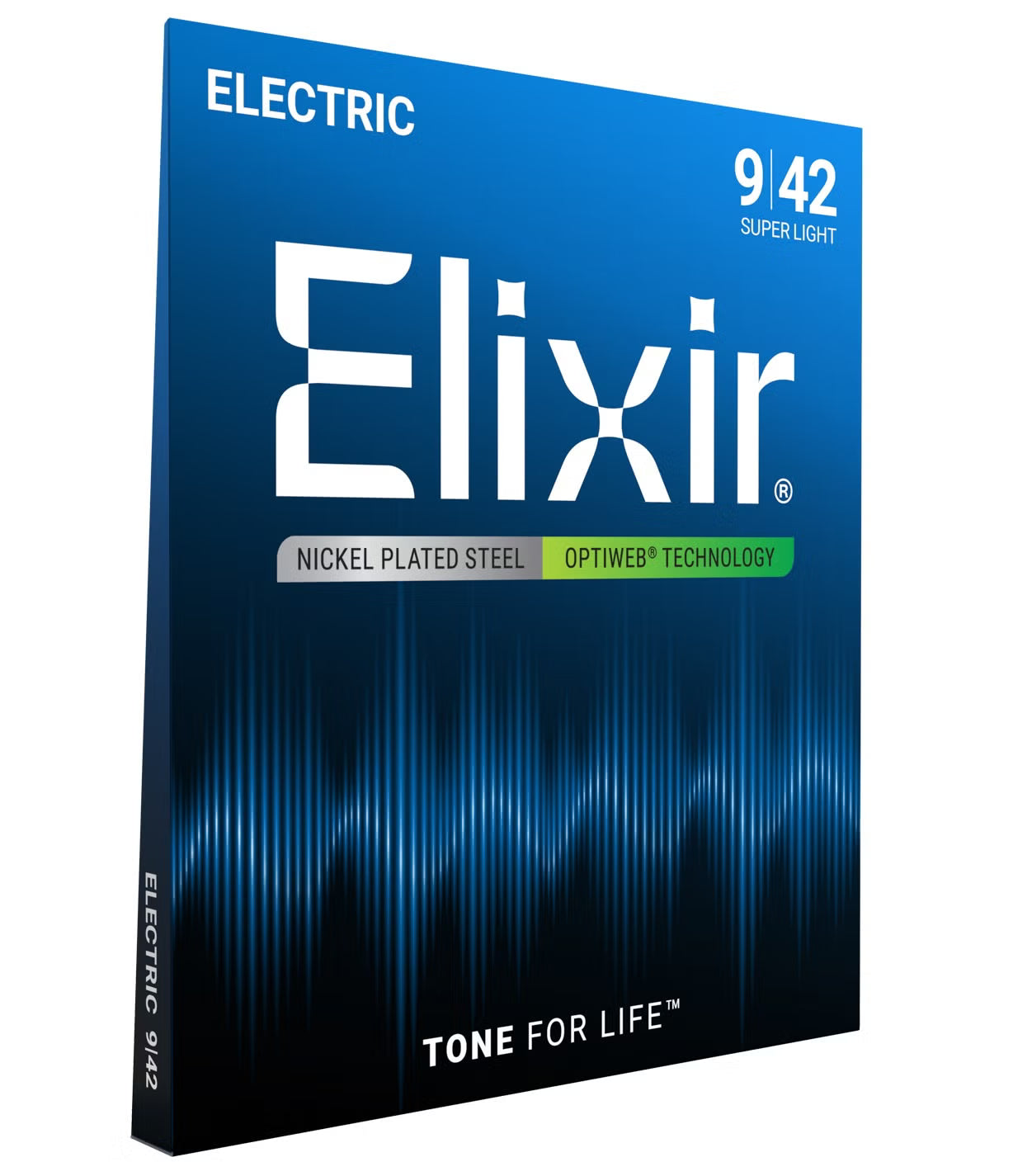 Elixir 19002 OPTIWEB Coated Electric Guitar Strings - Super Light - 9-42