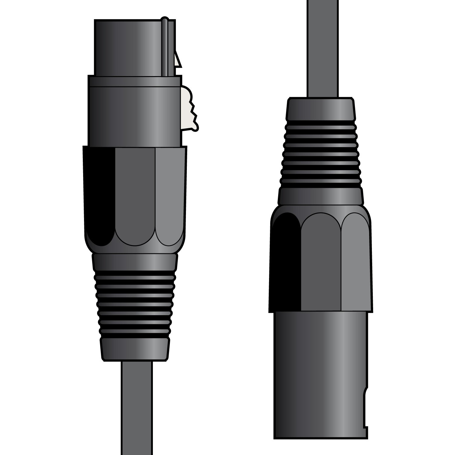 Citronic Classic Microphone Leads XLR Female - XLR Male