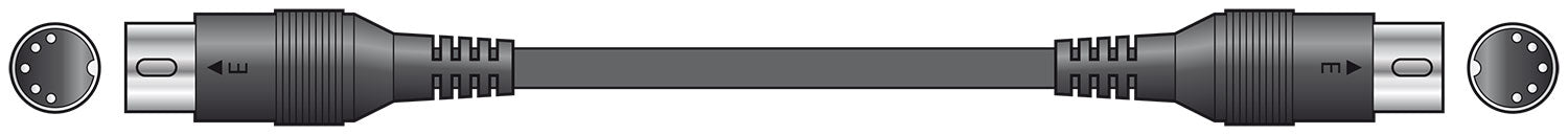 Classic MIDI Leads 5 Pin Din Plug - 5 Pin Din Plug