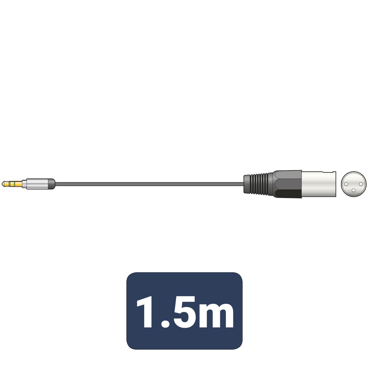 Citronic Classic Audio Lead 3.5mm Stereo Jack Plug - XLR Male