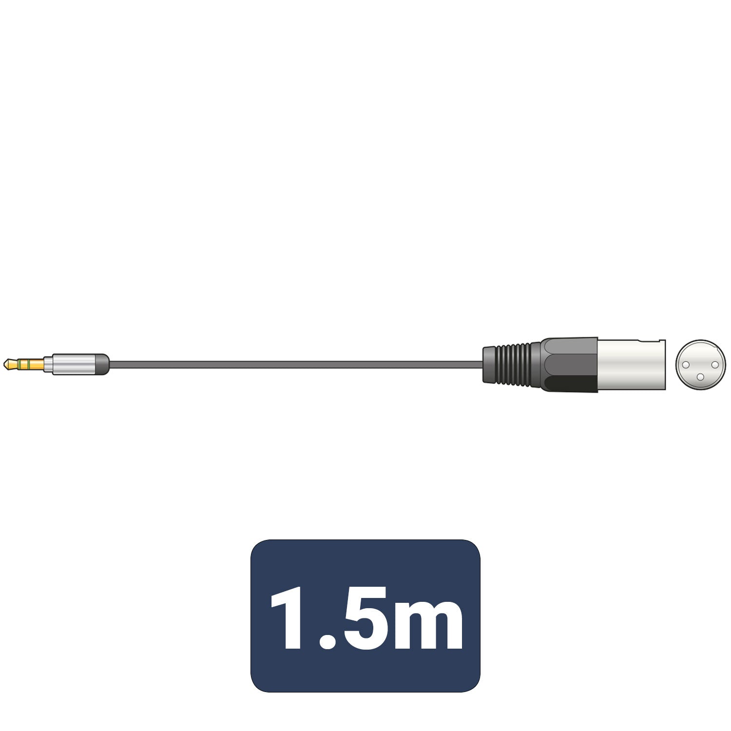 Citronic Classic Audio Lead 3.5mm Stereo Jack Plug - XLR Male
