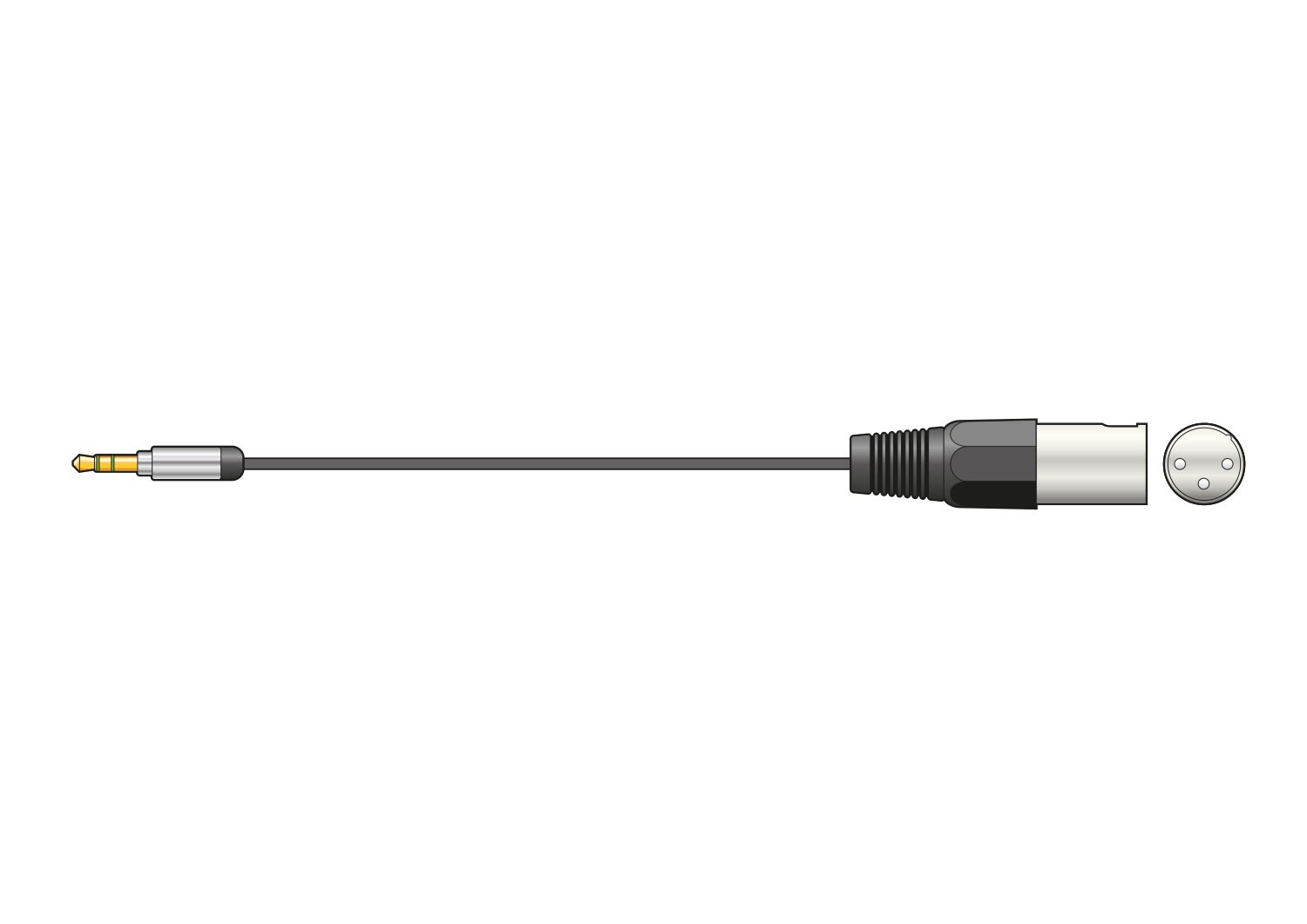 Citronic Classic Audio Lead 3.5mm Stereo Jack Plug - XLR Male