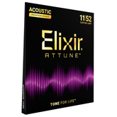 Elixir Attune Phosphor Bronze Coated Acoustic Guitar Strings Custom Light - 11-52