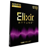 Elixir Attune Phosphor Bronze Coated Acoustic Guitar Strings Light - 12-53